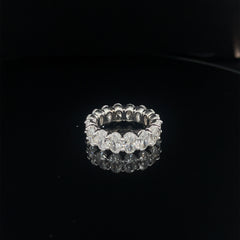 Lab Grown 6 Carat Oval Eternity Band