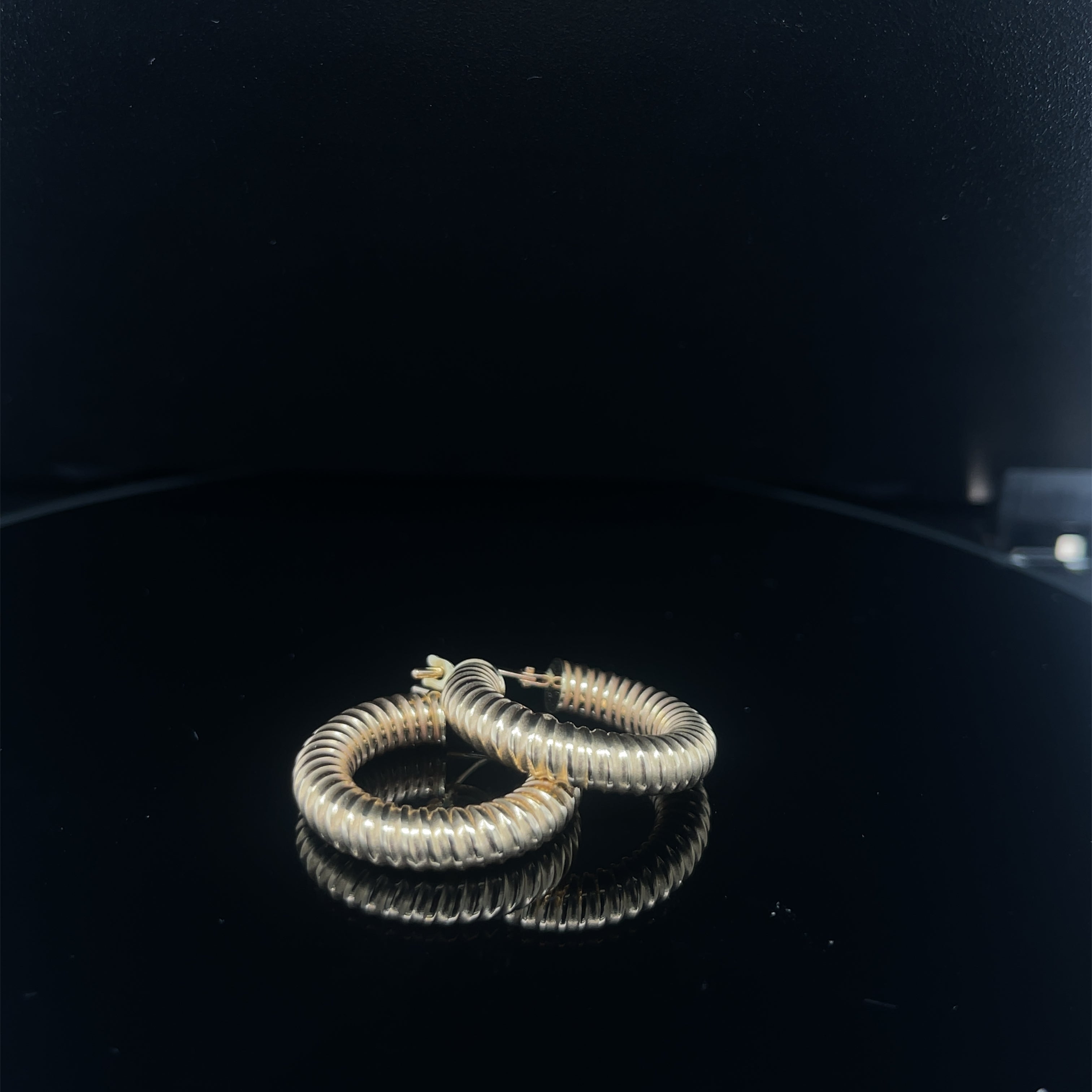 Spiral Gold Hoops