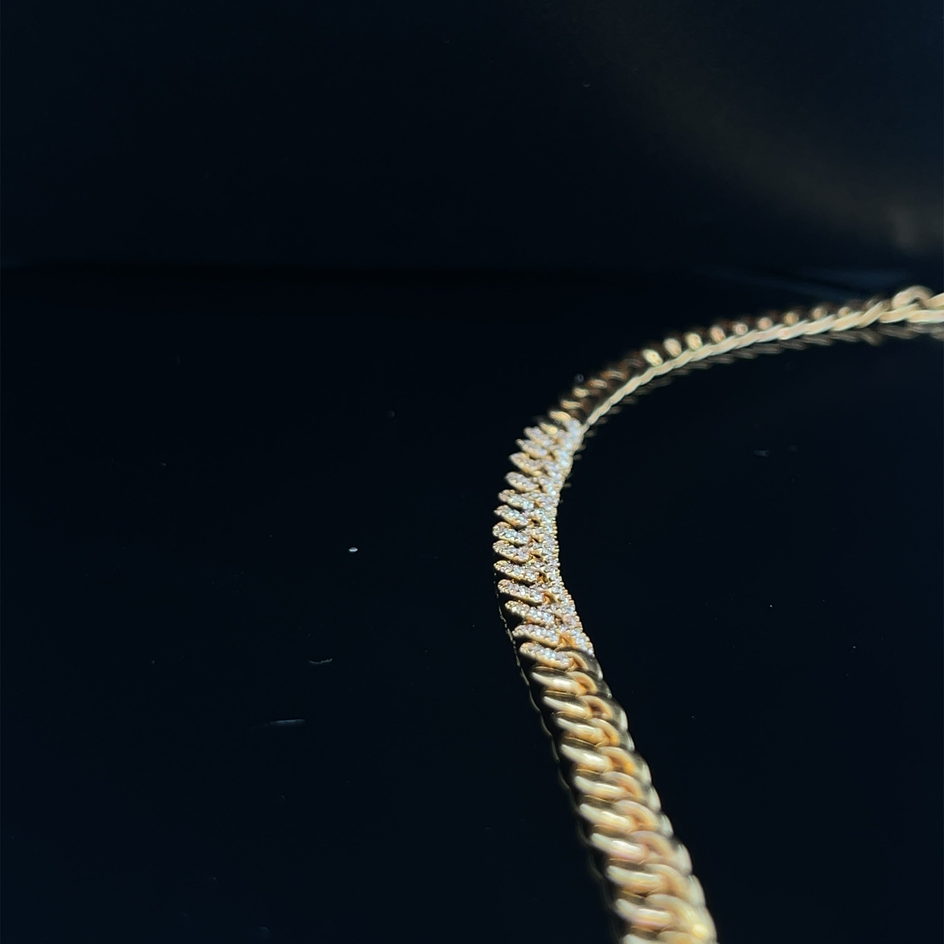 Gold & Diamond Link Bracelet