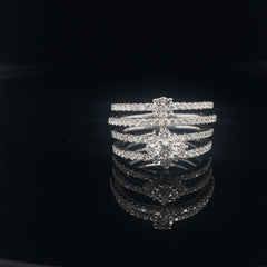 Four Tiered Solitaire Ring