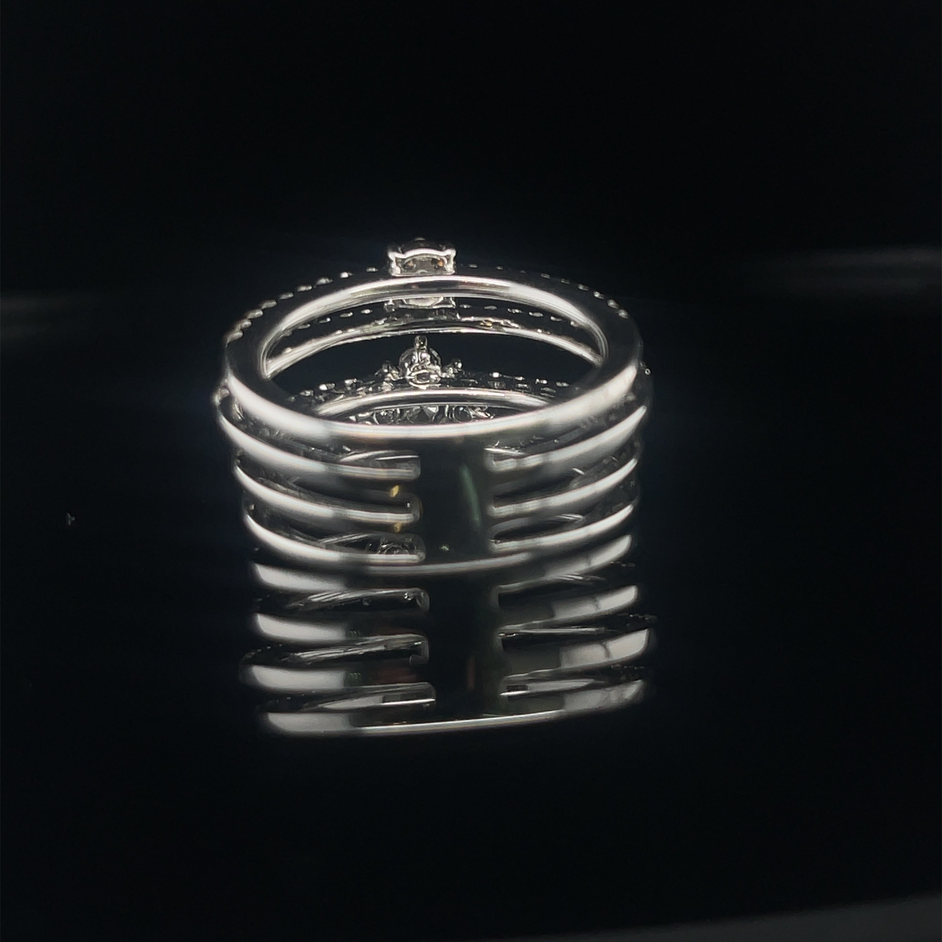 Four Tiered Solitaire Ring