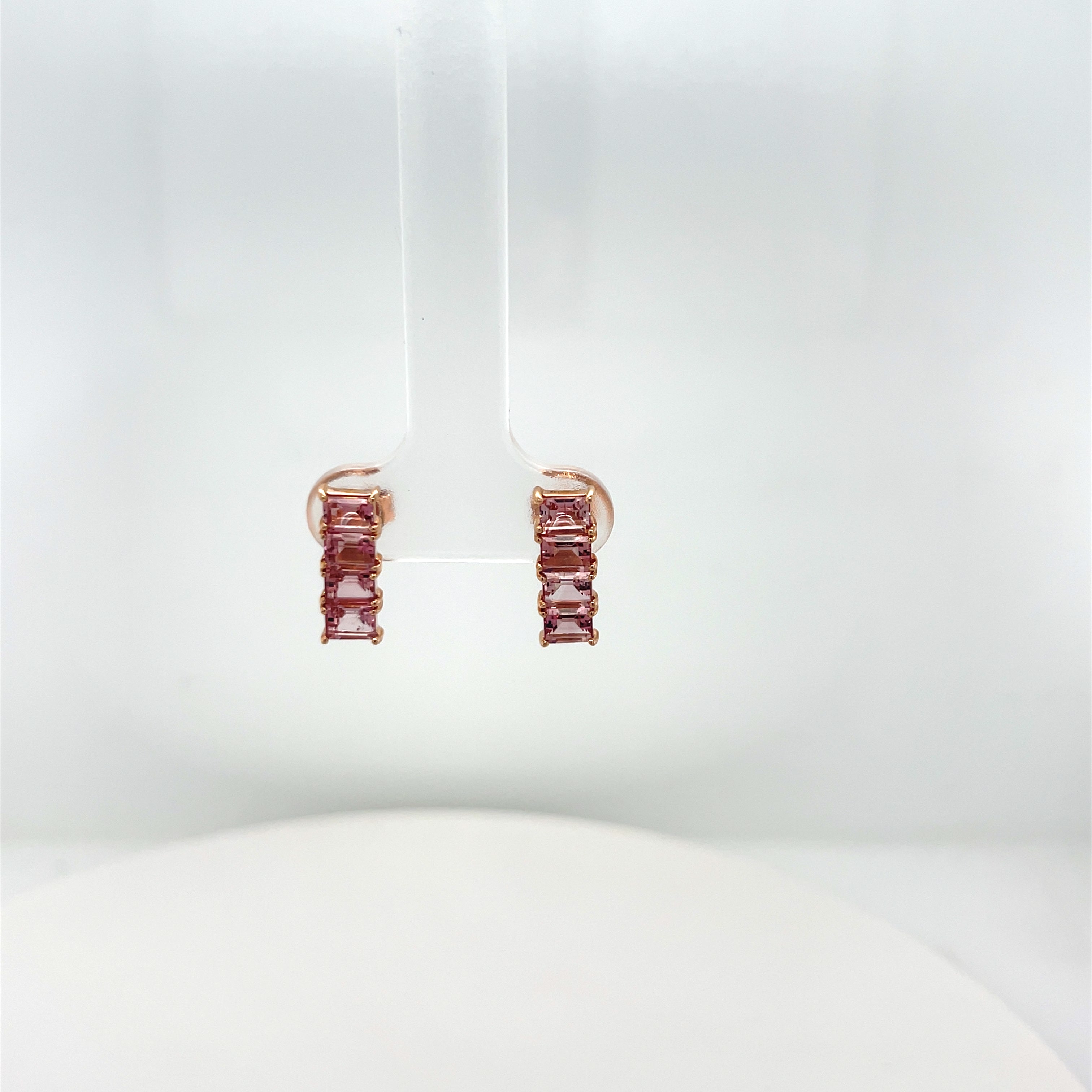 Linear Emerald Style Earring
