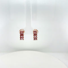 Linear Emerald Style Earring