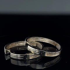 Three Row Gold Hoops
