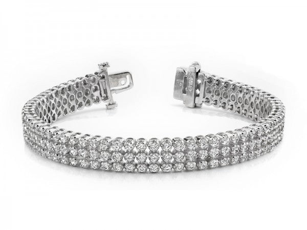 3 row diamond bracelet Clearance